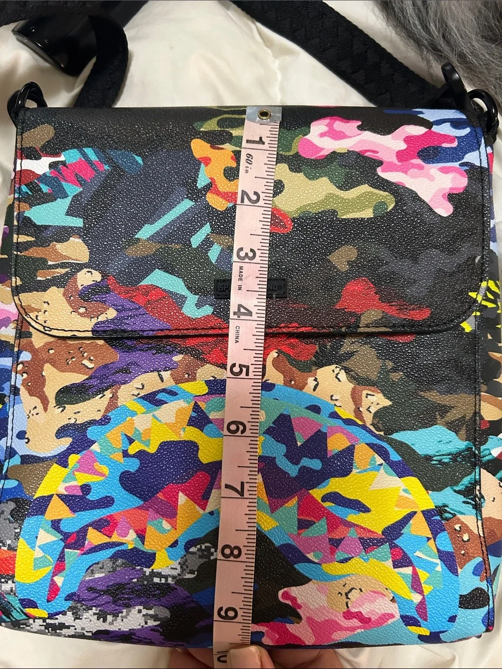 Spray Ground Rare Multicolor Camouflage Bag